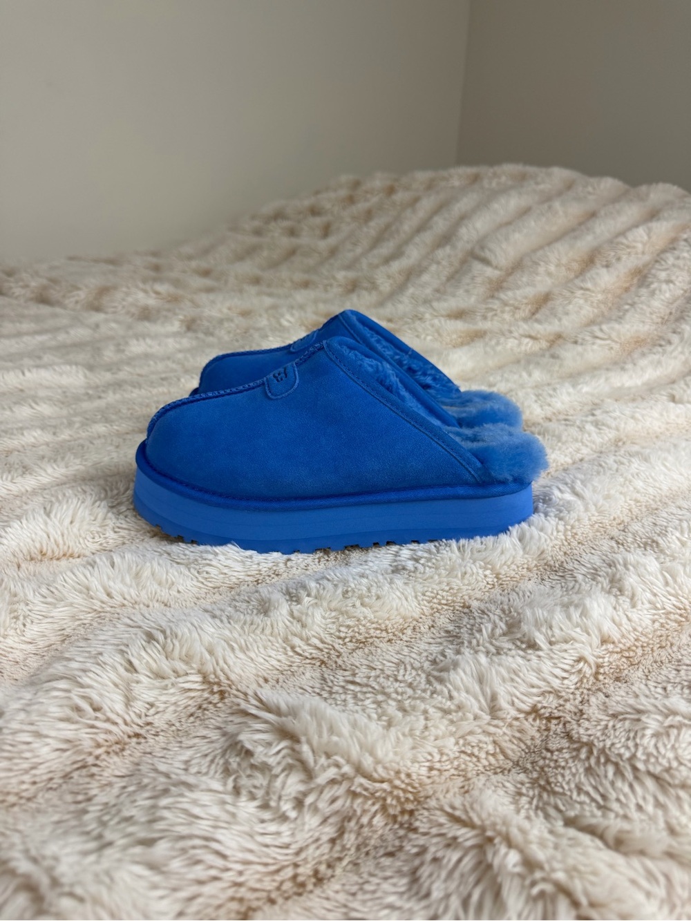 UGG Blue Cozy Slide Slippers